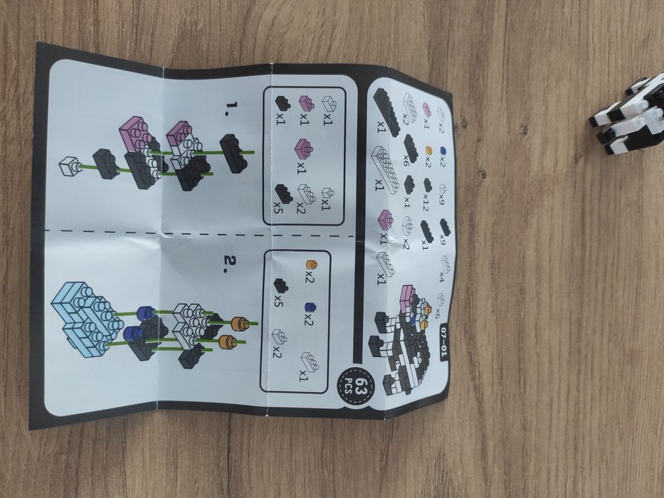 Mini klocki dinozaur i krowa