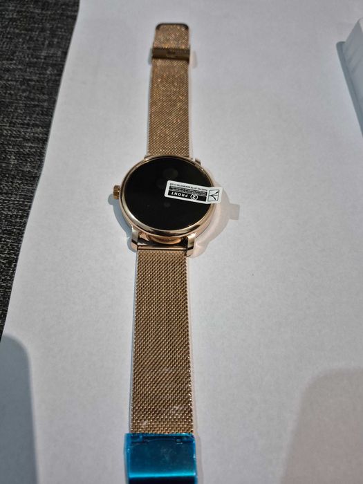 SMARTWATCH zegarek damski pro złoty rozmowy powiadomienia sport