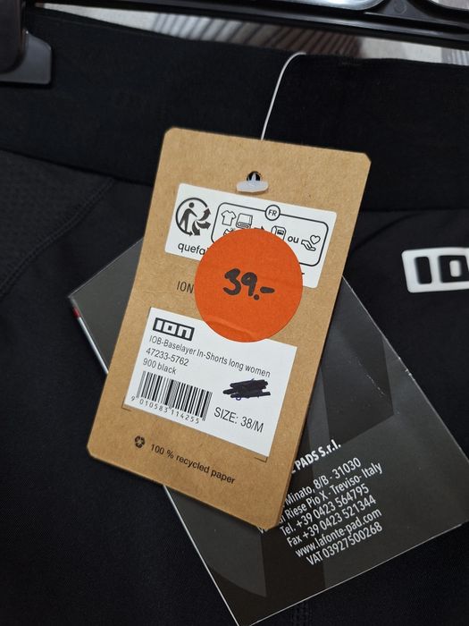Spodenki rowerowe ION BASELAYER damskie M plus shima k