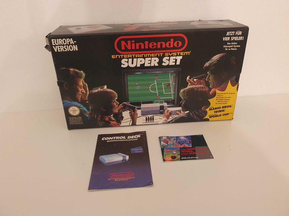 Nintendo Entertainment System NES Super Set 1991 Box karton styropian