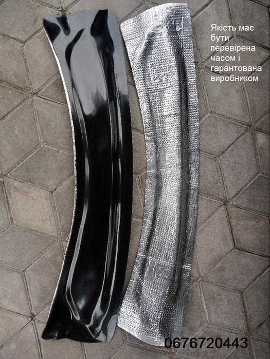 Накладка  жабо під лобове скло зі склопластику  Renault Scenic  3