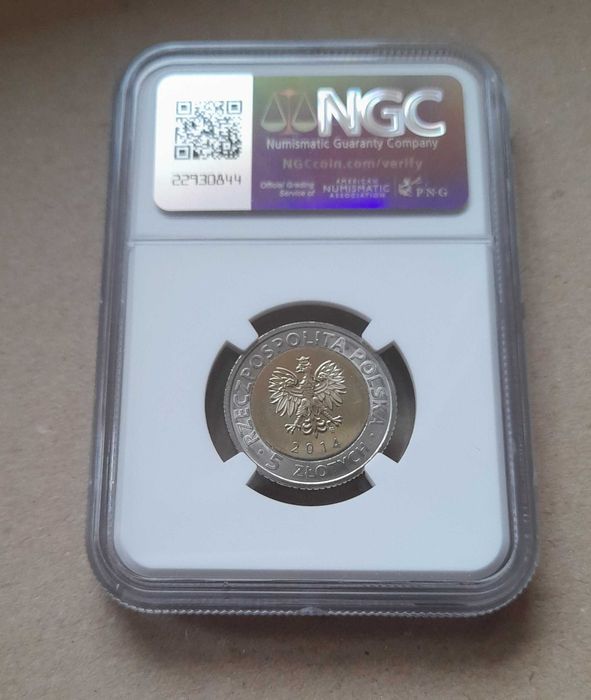 5 złotych - 25 lat wolności - 2014 - MS67 NGC