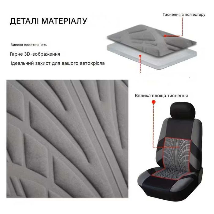 Чохли Чорні/Cірі/Червоні/Cині