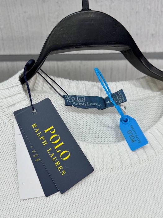 Светр Polo Ralph Lauren білий чоловічий светр поло ральф лаурен білий