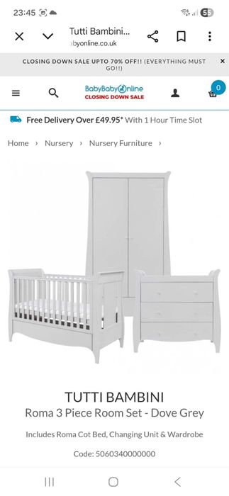 Mobilia de quarto de Bebe - Tutti Bambini