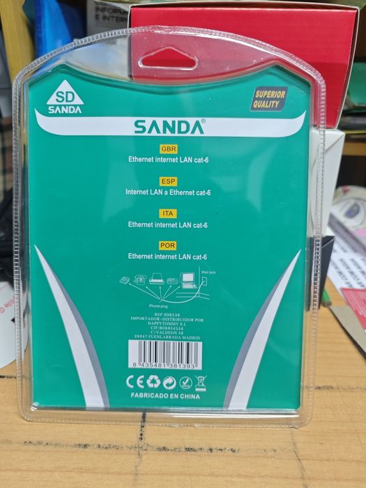 Cabo de rede RJ45 - 10metros - novo selado