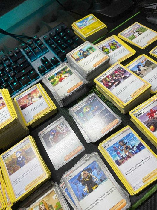 Zestaw kart pokemon TCG trenerów 100 szt