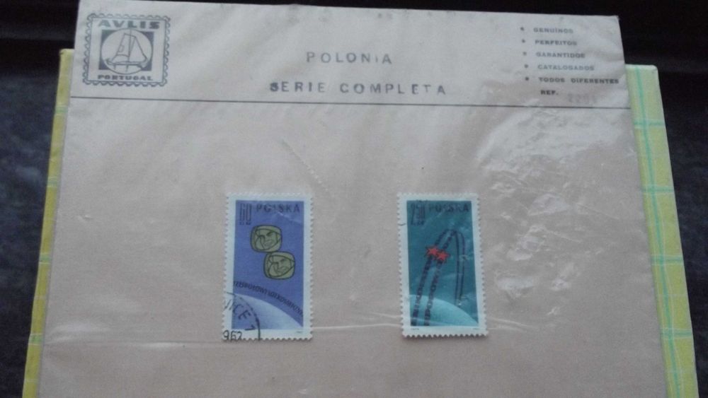 Coleção de selos e autocolantes