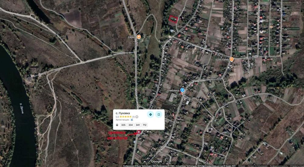 ПУХІВКА. Земельна ділянка 14 соток. Будинок 50 м2.