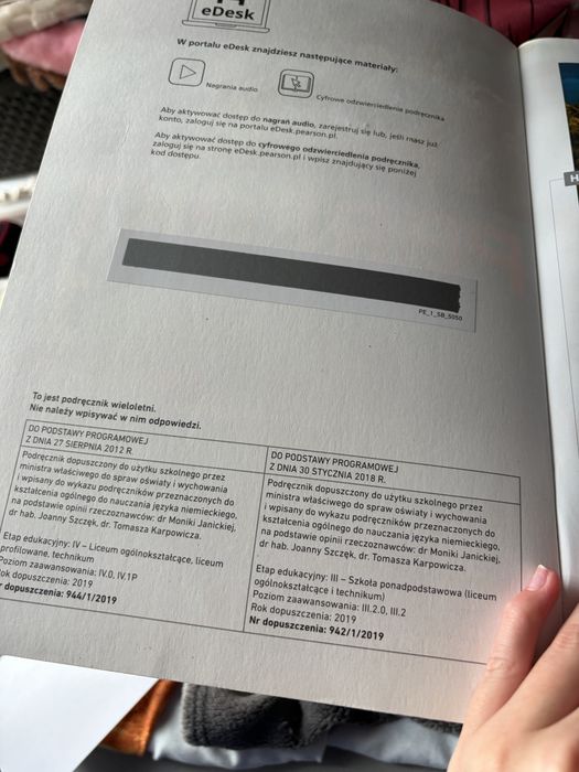 Podręcznik i karty pracy do języka niemieckiego Perfekt 1