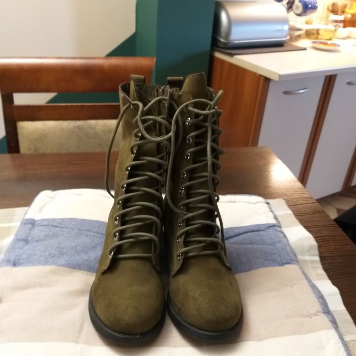 Botki damskie roz 36