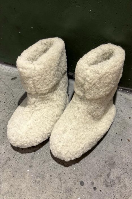Kapcie bambosze z wełny Merino