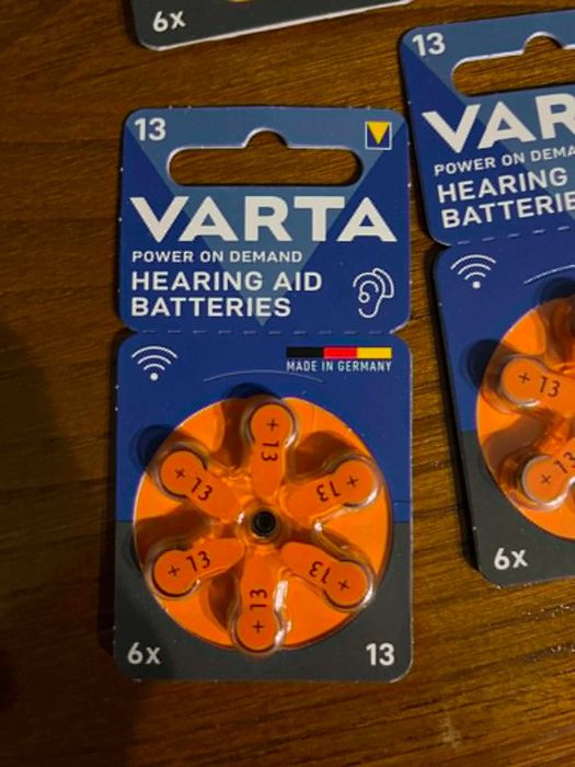 Pilhas Varta para aparelhos auditivos (pack de 10 caixas)