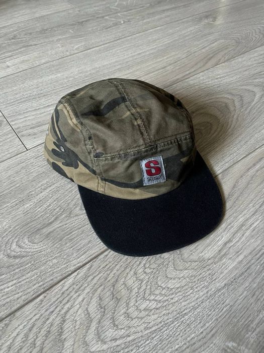 Stussy CAMO vintage 5-panel cap пятипанелька кепка стуссі вінтаж oudoor y2k fashion streetwear