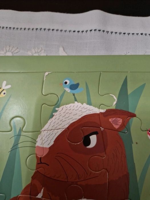 Livro com puzzle - O Quico Parte à aventura