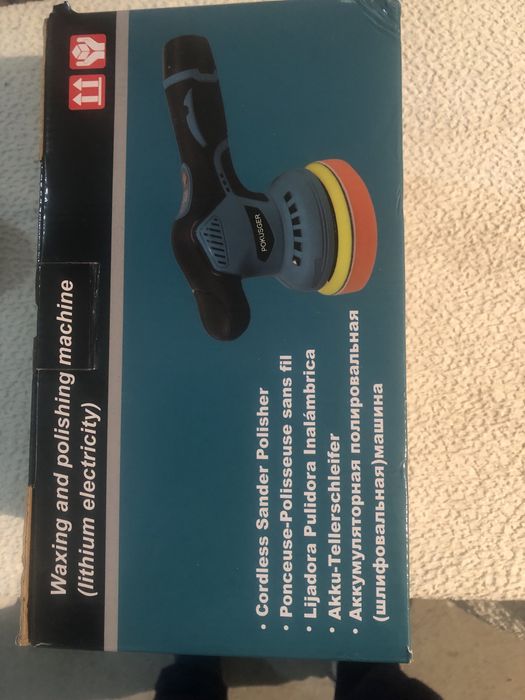 Nowa mimośrodowa , bezprzewodowa polerko szlifierka , dwie baterie !