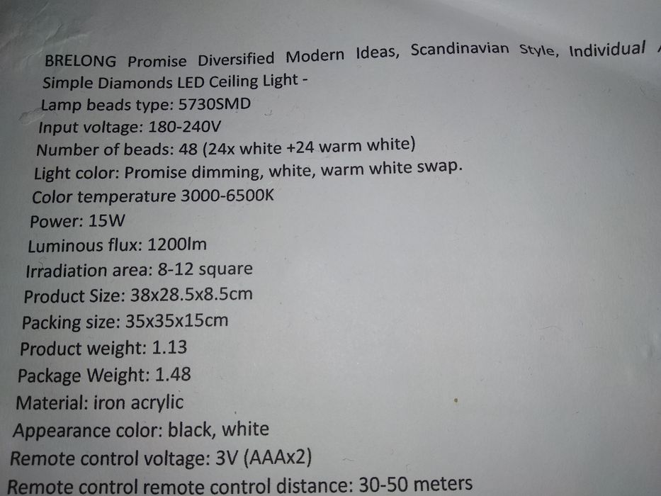 Iluminação LED com comando