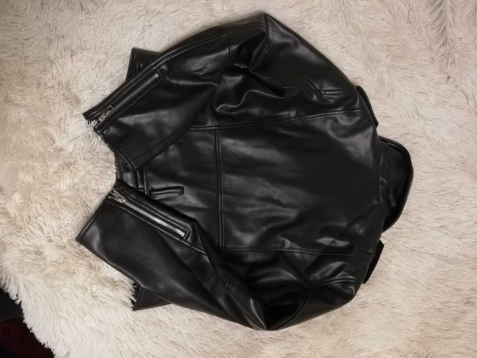 ramoneska Zara L 40 czarna ramoneska Zara biker M 38 L 40