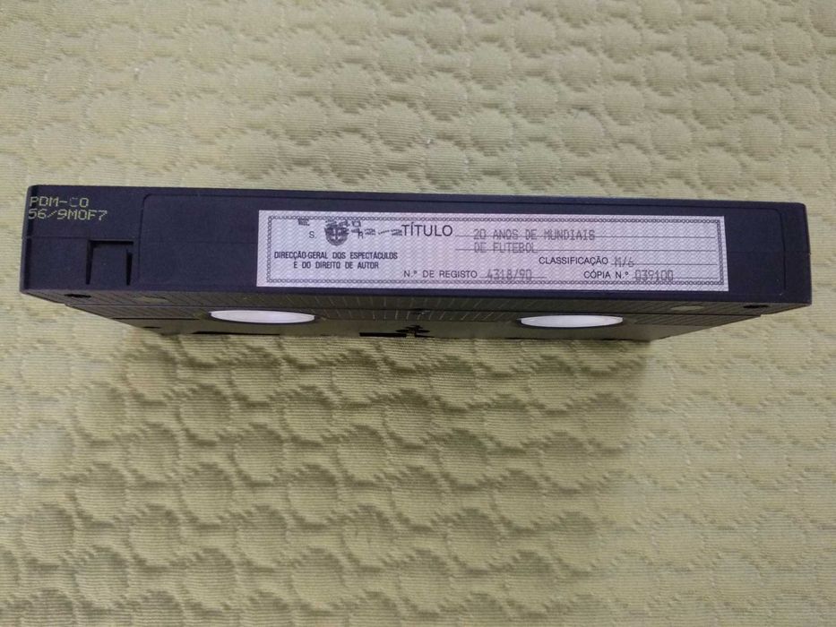 Cassete VHS "20 Anos de Mundiais de Futebol"