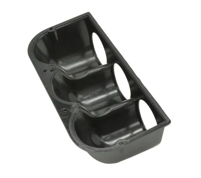 Suporte 3 manometros 52mm - Preto