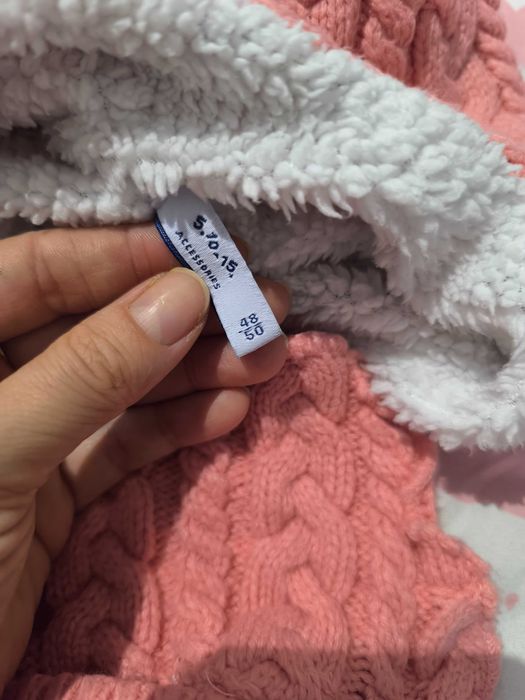 Komplet czapka plus komin dziewczynka 2-3 latka