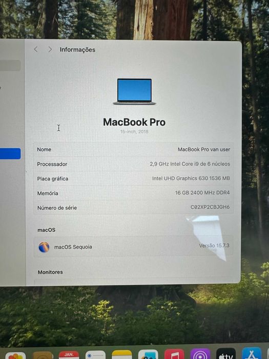 Macbook Pro 15,4'' 2018