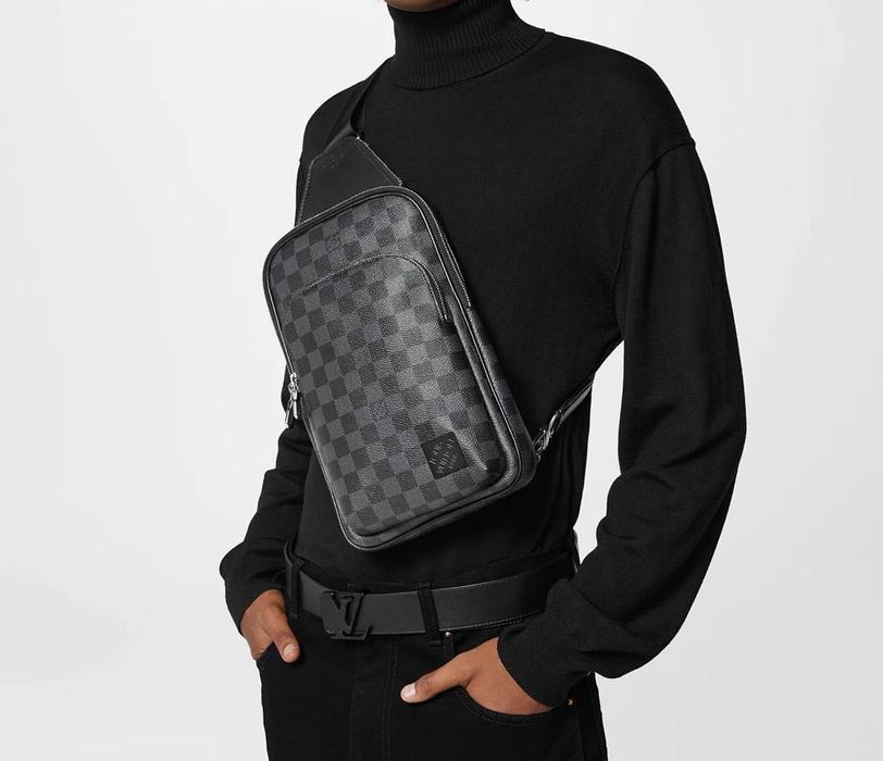 Сумка чоловіча Слінг Луї Вітон Louis Vuitton Слинг шкіряний