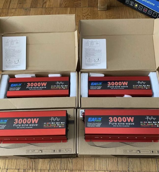 Інвертор для котла з ЧИСТИМ СИНУСОМ EASUN 3000 Вт