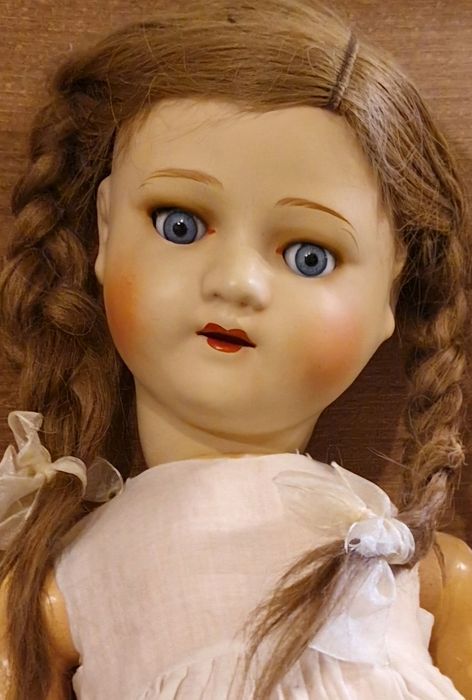 Kolekcjonerska LALKA Ernest Villain EVF 1932-45 Belgia unikat,zabytek