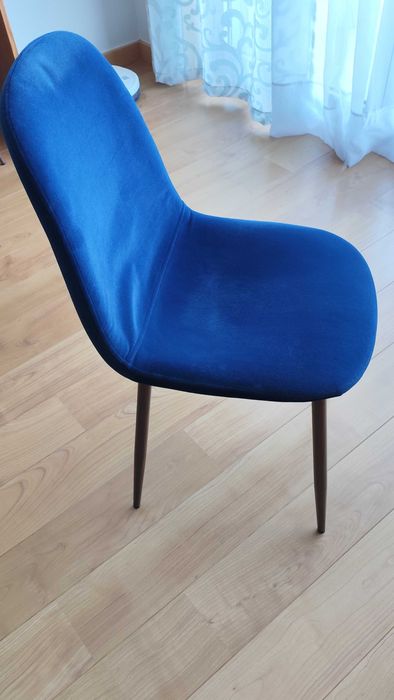 Conjunto de 4 cadeiras veludo da Sklum