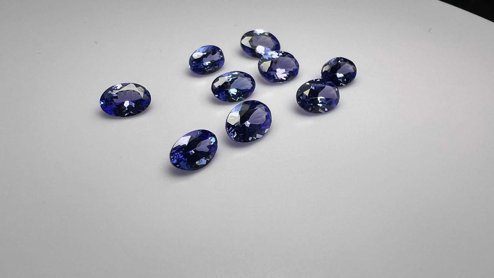 Tanzanity naturalne kalibrowane CERTYFIKAT