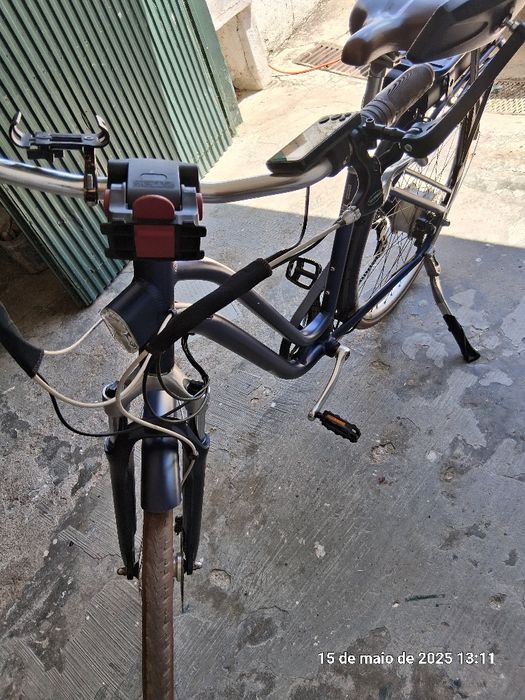 Bicicleta electrica de cidade quadro baixo