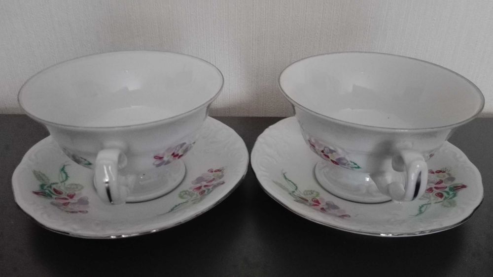 Filiżanki Fryderyka 2szt, stara porcelana Wałbrzych