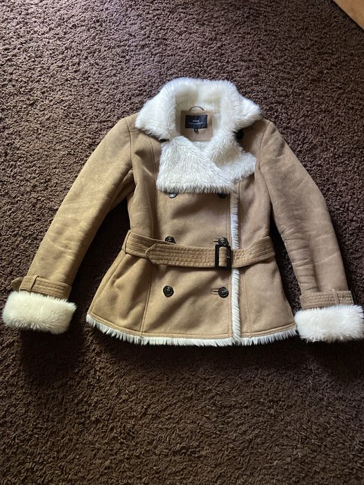 Дублянка жіноча із штучної замші і хутра , фірма O’STIN, р.S