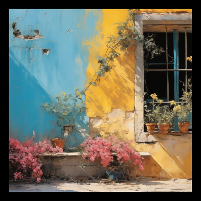 Plakat 30x30cm Słoneczna Ulica