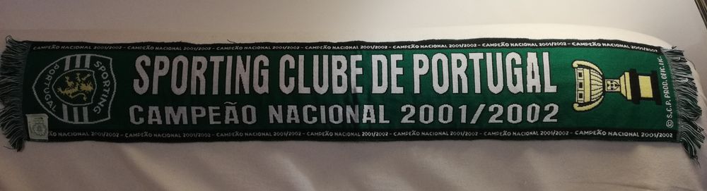 Cachecol do Sporting campeão 2001