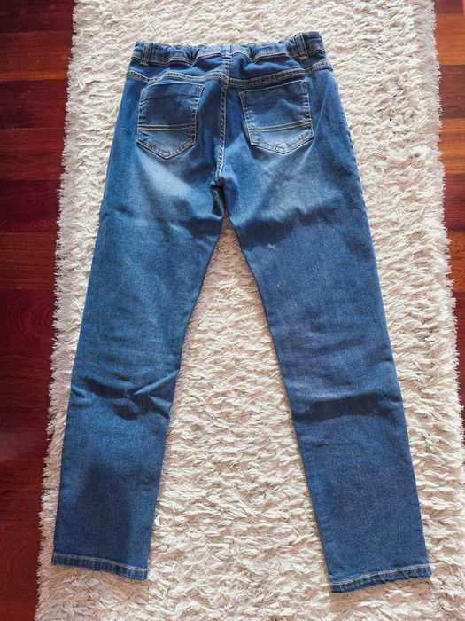 2 pares de calças de ganga 11-12 anos 152 cm