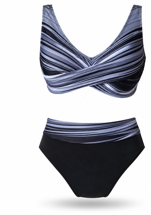 Kostium kąpielowy bikini modelujące pasy wysoki stan push up r.M/L. WDCD