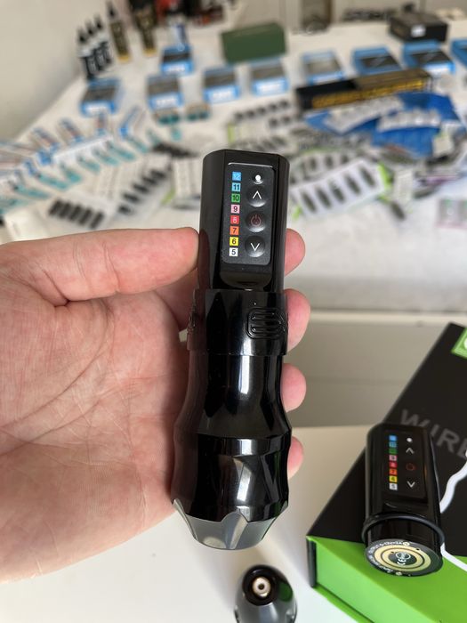Máquina Tatuagem Profissional tipo FK Irons Exo NOVA Tattoo 2 baterias