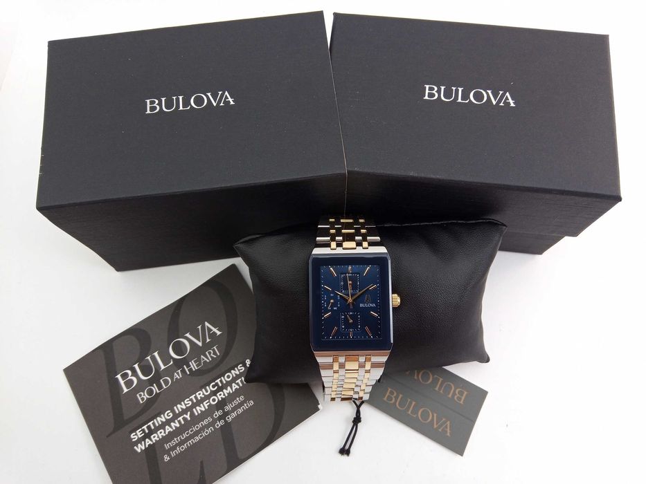 Роскошные мужские часы BULOVA 98C150 с календарем, чоловічий годинник