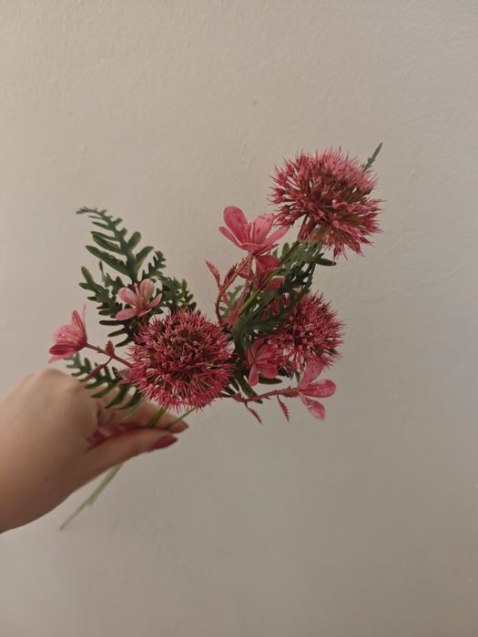 3 czosnki ozdobne z kwiatami