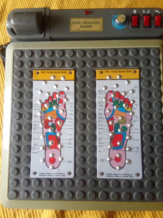Máquina de massagens e circulação sanguínea