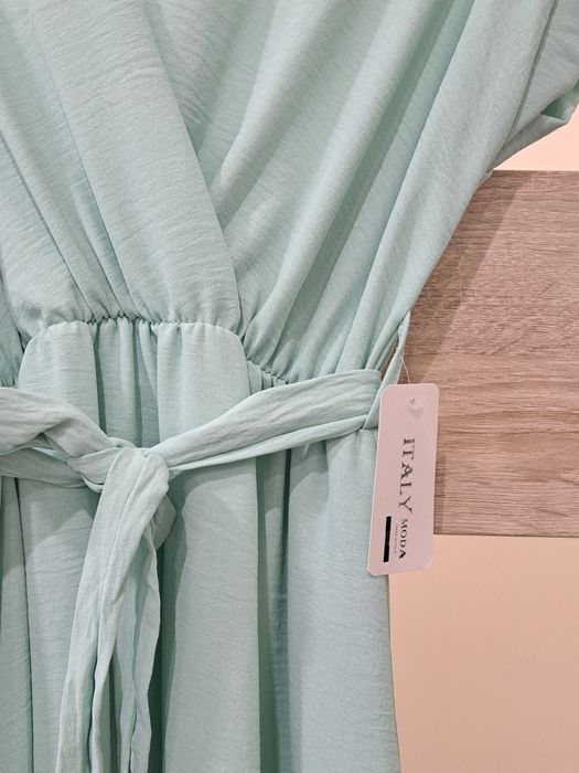 Sukienka długa MIĘTOWA nowa