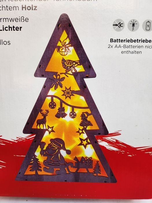 Ozdoba świąteczna choinka LED