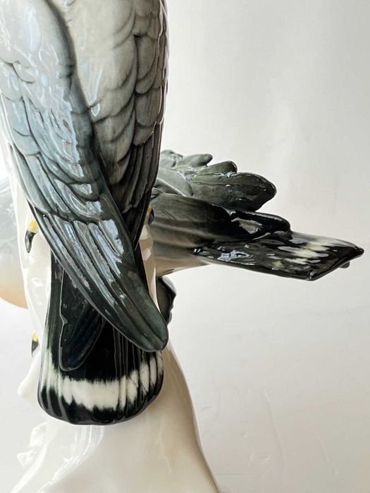 Велика антикварна статуетка птахи Золоті Орли Karl Ens 1900-ті роки