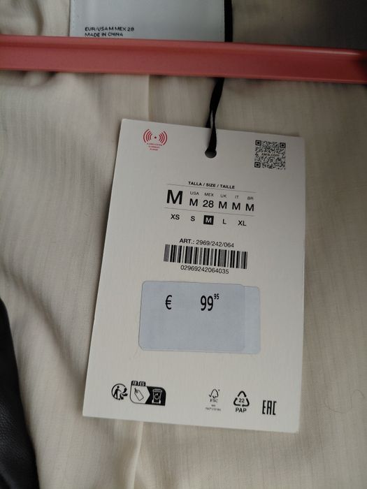 Дублянка Zara куртка пальто