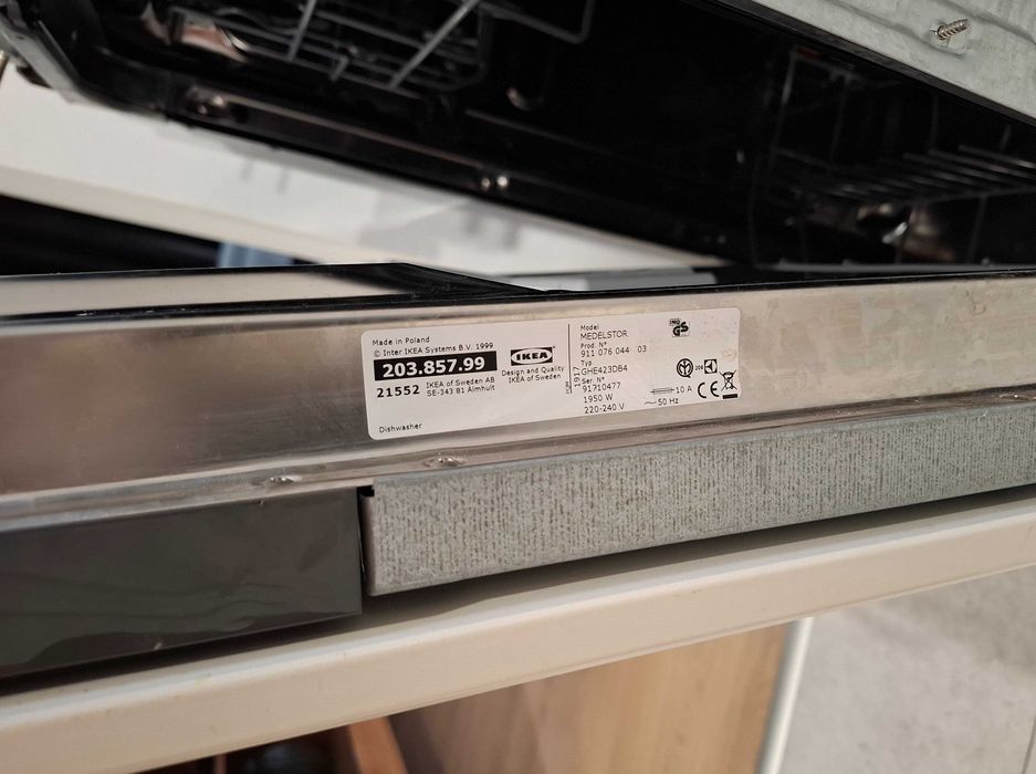 Zmywarka Electrolux 45 do zabudowy uszkodzona