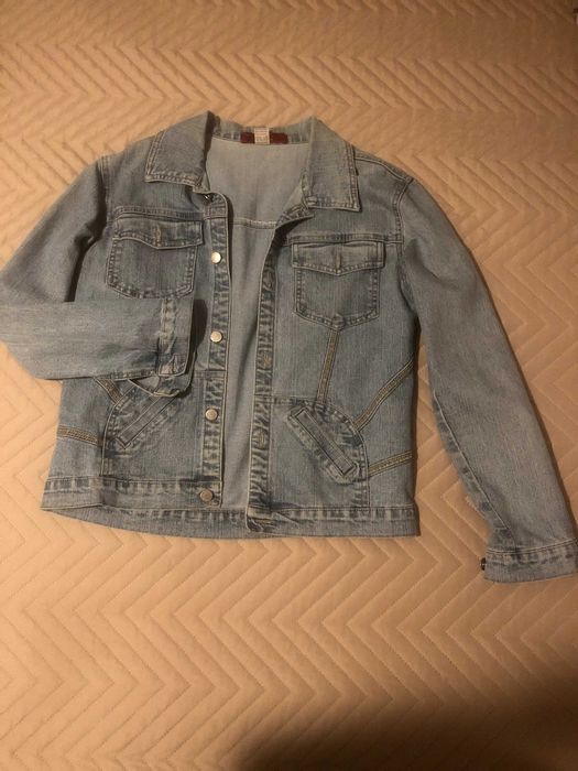 Jaqueta de ganga curta