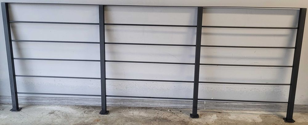 Balustrada loft stal + dębowa poręcz | 271 cm | stan bardzo dobry