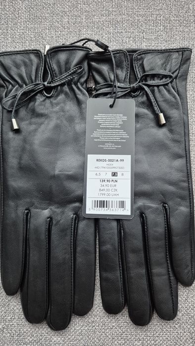 Rękawiczki damskie Ochnik 7,5 nowe